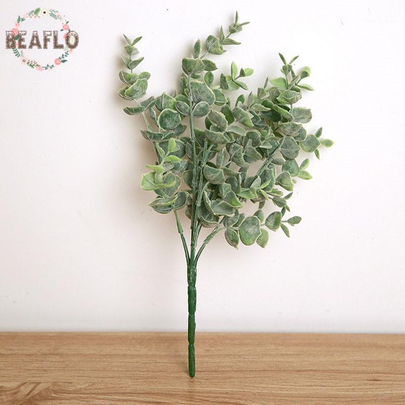 

1PC Plastic Leaves Artificial Plant For Wedding Decoration DIY Wreath Flower Arranging Accessories 2 Colours1, Light green