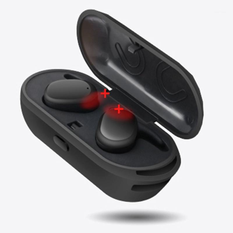 

Wireless Headset Double Ear With Charging Case Headset With Digital Display Headphones Stereo Sports In-ear Earbuds1, Black