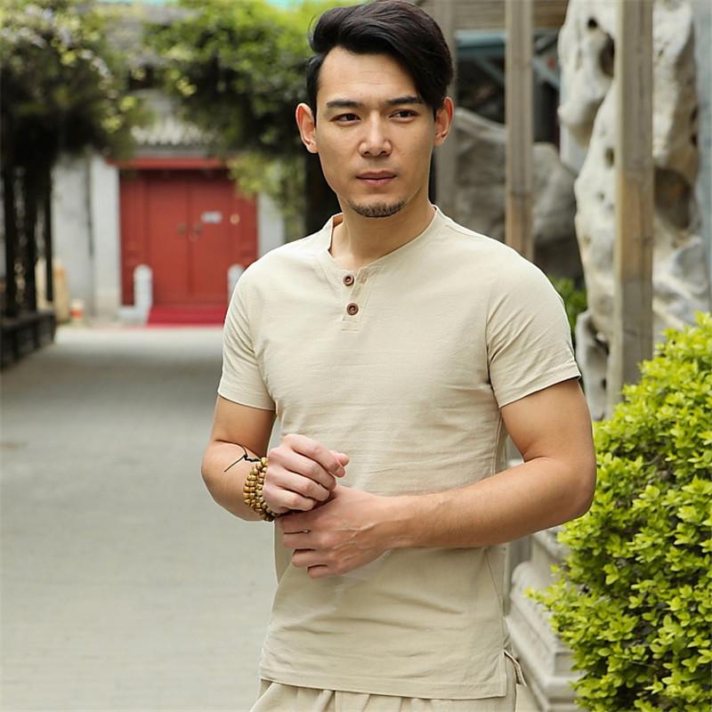 

Summer Chinese Style Linen Short-sleeved Shirt 5XL 6XL 7XL 8XL 9XL plus Size Linen Short Sleeve Large Size Shirt Men 5 Color, Black