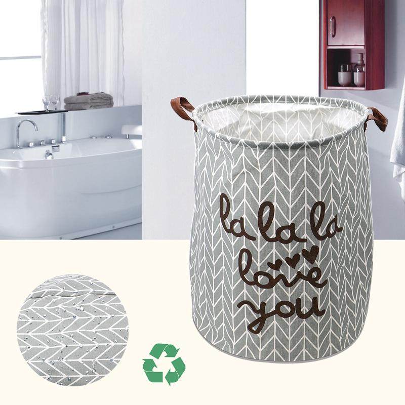 

Canvas Waterproof Stationery Container Laundry Desktop Storage Basket Book Organizer Box Sundries Underwear Toy Storage Bag