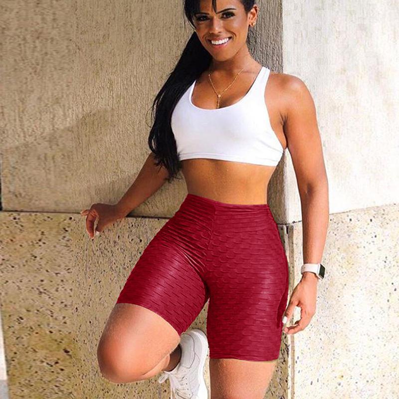 

2020 High Waist Women Sport Yoga Shorts Workout Leggings Fitness Shorts GYM Running Yoga Athletic Short Deportivas Para Mujer1, Black