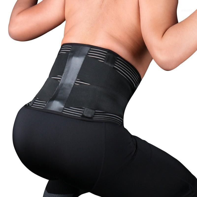 

Waist Support Belt Compression Lumbar Wrap Brace Protection Exercise Fitness Sportswear Accessories Lumbar Waist Support Strap1, Black