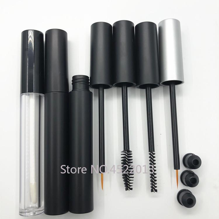 

3.5-4ML Frosted Black Cosmetic Eyeliner Tube, Empty Beauty Glue Refillable Bottle, DIY Plastic Makeup Mascara Storage Container