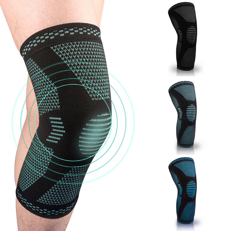 

1PC Elastic Knee Pad Sports Fitness Kneepad Gym Gear Patella Running Basketball Volleyball Tennis Knee Brace Support, Green