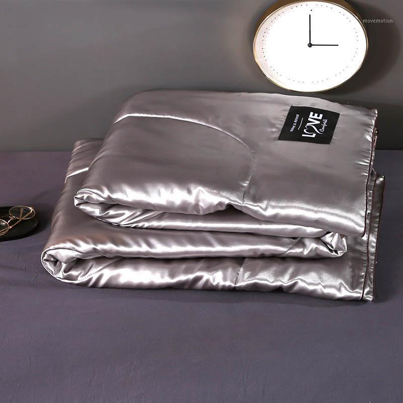 

30Summer Silk Quilted Quilt Blanket Air Condition Comforters Bed Cover Queen  Super  Bedspread for Kids Adult1, Purple