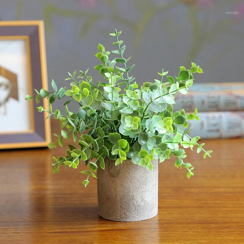 

Potted Plants Artificial Desktop Decortaion Plastic Plant Flower INS Winter Simulation Wedding Home Vase Garden Decoration1