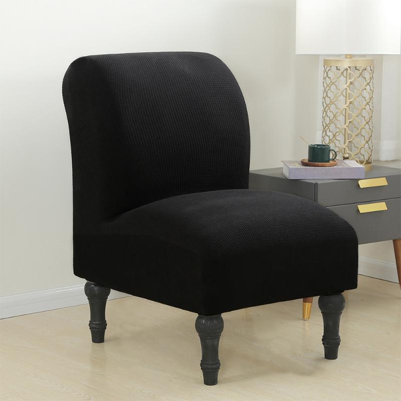 

Soft Removable Washable Furniture Protector  Dustproof Waterproof Knitted Armless Chair Slipcover Stretch Covers