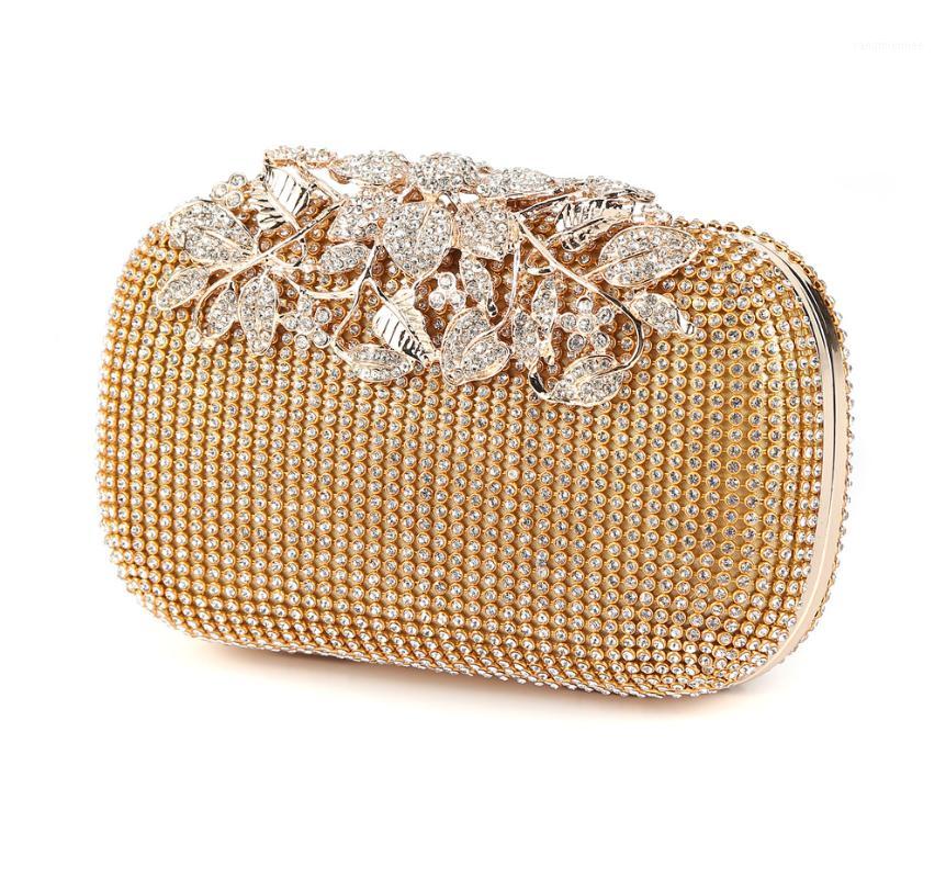 

2017 Women Diamond Rhinestone Clutch Woman Evening bag Crystal Day Clutch Wallet for Wedding Purse Party Banquet1, Gold