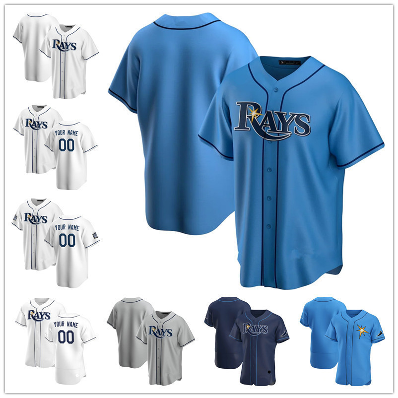 

Custom Jersey''Tampa''Bay''Rays''Mens women Youth 25 Yoshi Tsutsugo 52 Michael Wacha 18 Joey Wendle, Blue;black