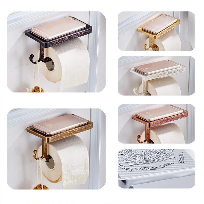 

Retro Paper Towel Holder Continental Carved Suite Bathroom Accessories Toilet Roll Holder
