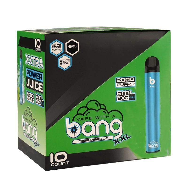 

Device 24 6ml Colors Pens Juice Pre-Filled Pods Bang 2000puffs Power Disposable XXTRA Starter 800mAh Kits Vape XXL Cllvv