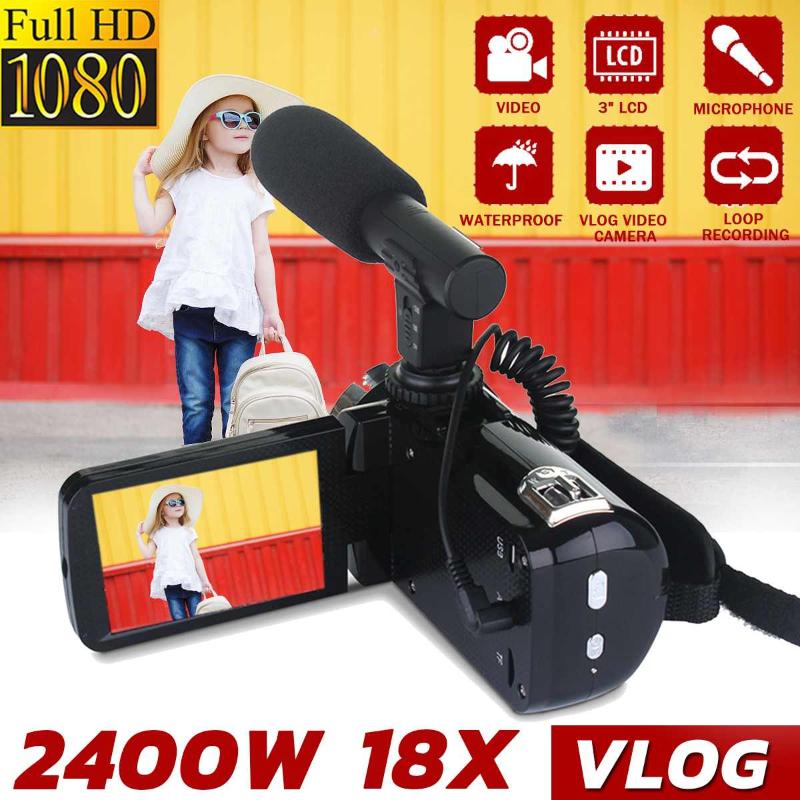 

Video Camera Camcorder Ordro 18X Digital Zoom Night Vision Vlogging Camera Filmadora for YouTube Blogger, Skuf64639