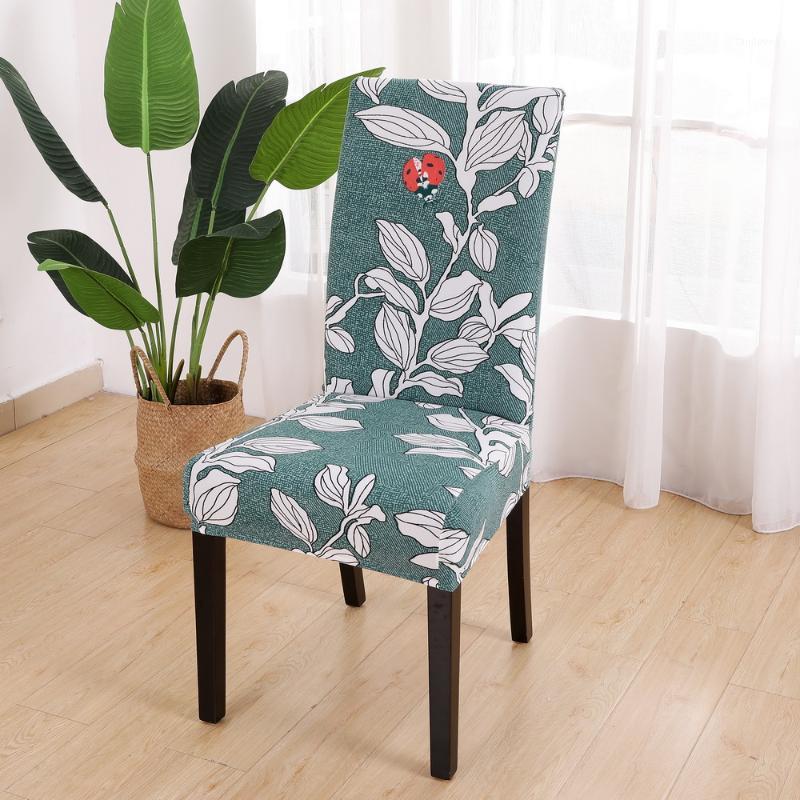 

Modern Removable Chair Cover Anti-dirty Seat Cover Printing Kitchen Slipcover For Wedding Restaurant Housse De Chaise1