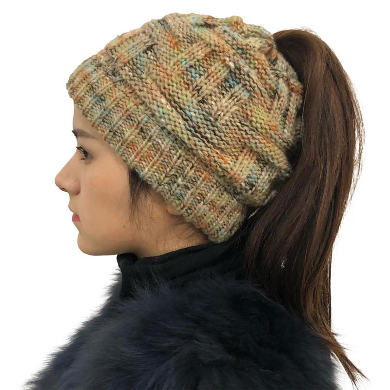 

JB Soft Knit Winter Hats For Women, A-confetti khaki