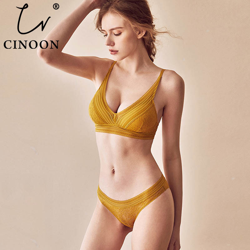 yellow lace underwear