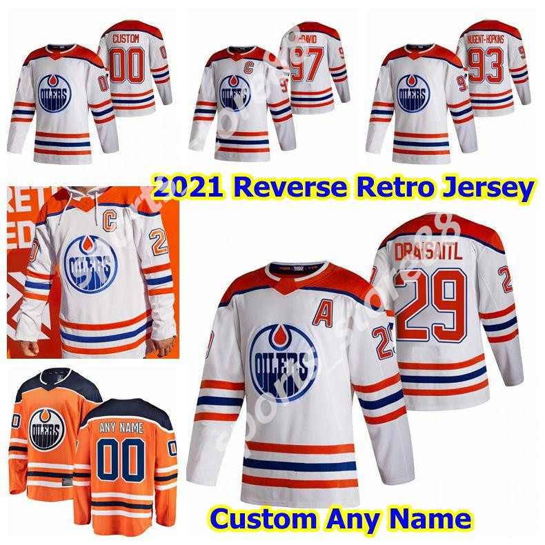 

2021 Edmonton Oilers jerseys 97 Connor McDavid 99 Wayne Gretzky 74 Ethan Bear 29 Leon Draisaitl 93 Nugent Hopkins James Neal Hockey jersey, Colour