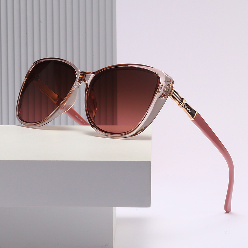 

2021 New 2021new Arrivals Cat Eye Frame Sunglasses in Fashion Woman Large Dimensions Vintage Brand Design Retro Gradient Diving Fishing Gogg