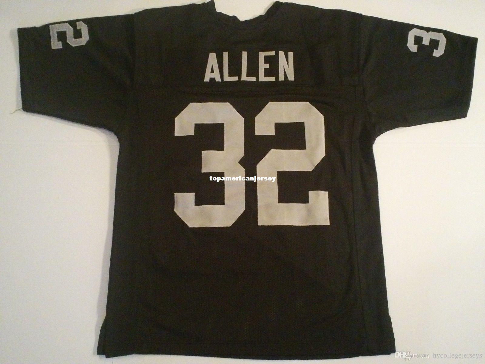 

Cheap Retro custom Sewn Stitched #32 Marcus Allen Black MITCHELL & NESS Jersey Top S-5XL,6XL Men's Football Jerseys Rugby, Black;blue