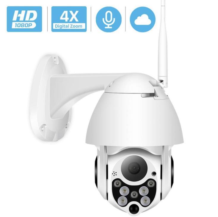 

1080P PTZ IP Camera Wifi Outdoor Speed Dome Wireless Wifi Security Camera Pan Tilt 4X Digital Zoom 2MP Network CCTV Surveillance