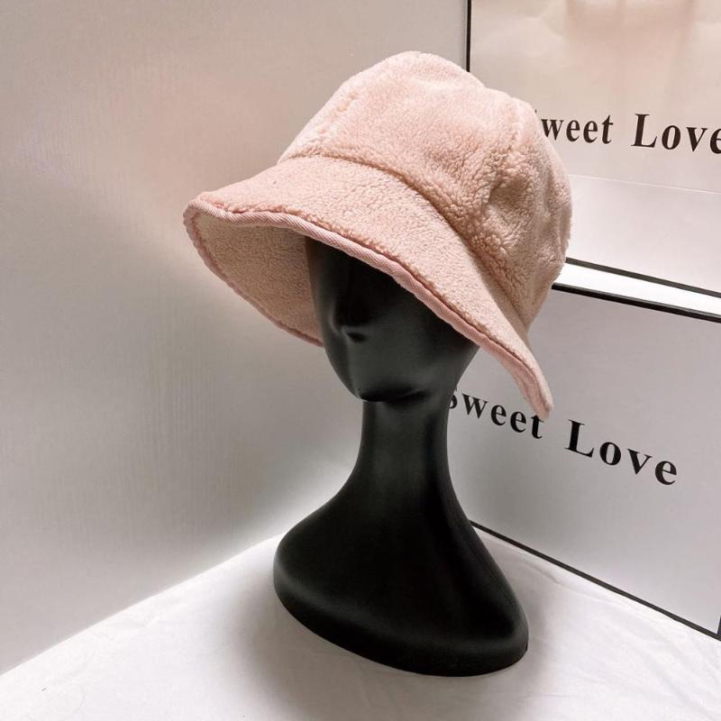

Women's Thick And Warm Fisherman's Hat Korean Personalized Bandage Basin Hat Autumn and Winter New Trend Girls