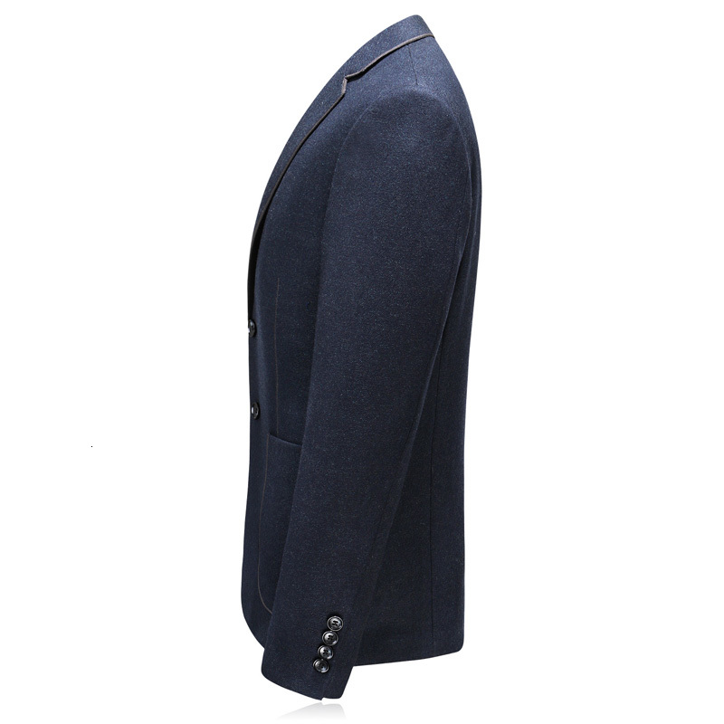 

2021 Men Business From Men's New Blazers Slim Fit Autumn Good Quality Big Dimensional Coats -4xl 4QLN, Navy blue.