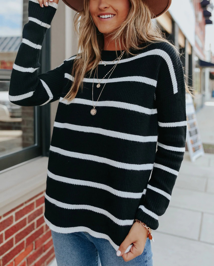 

Striked 2021 Autumn, winter, women's casual shirt, sleeveless sleeves, sweatshirt, warm knitted shirt, Blake