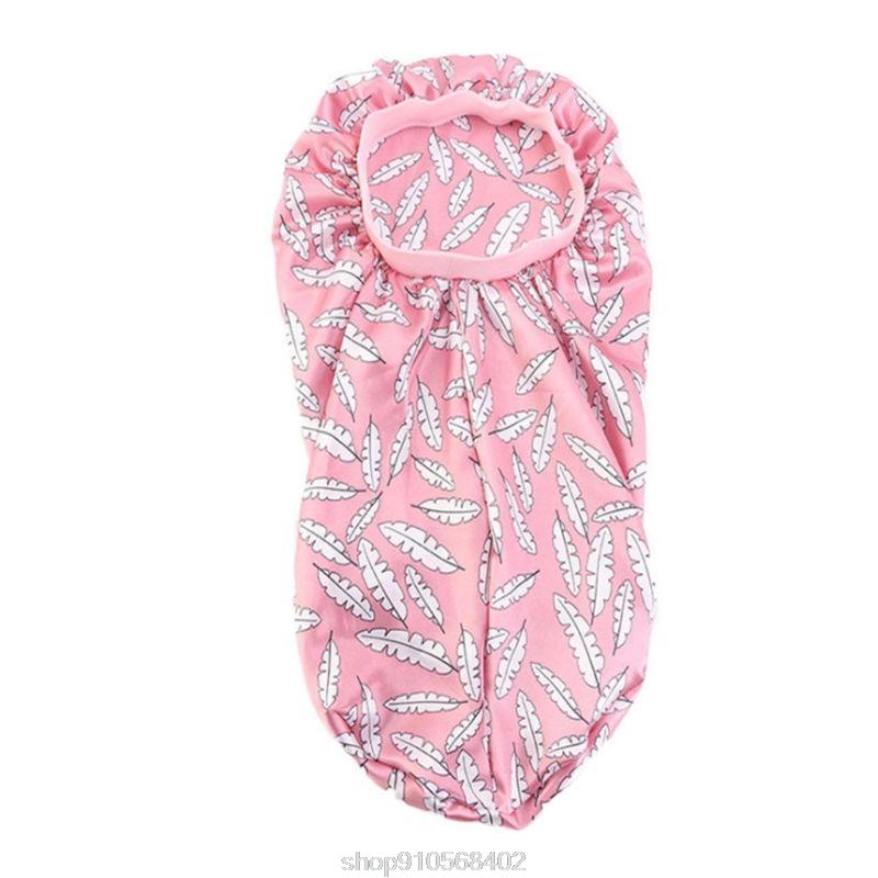 

Women Extra Long Satin Bonnet Sleep Cap Colorful Floral Elastic Band Silky Night Hat for Dreadlocks Hair N17 20 Dropshipping, Bg