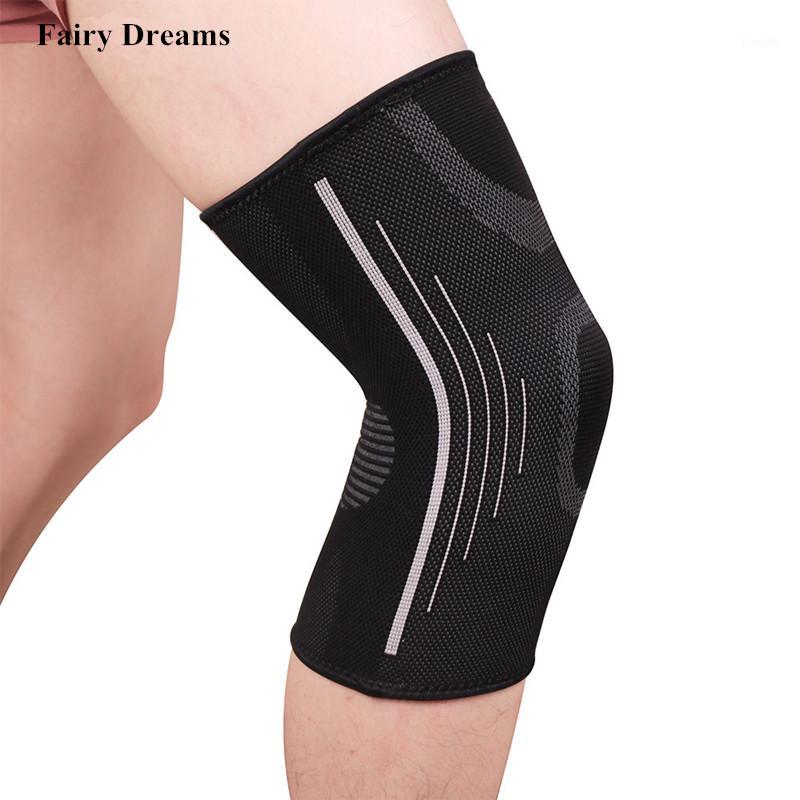 

Black Elastic Knee Pads Women Men Nylon Sports Fitness Gear Kneepad Brace Running Basketball Protector Volleyball Support1, 16