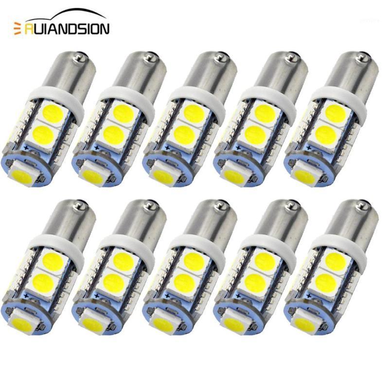 

10pcs Bright 6/12/24V Car Led Light BAX9S H6W BAY9S H21W No-polar LED Bulbs BA9S T4W Car License Plate Light Reading Lamp White1, As pic