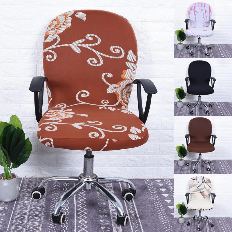 

Stretch Case for Swivel Chair Armchair Work Seat Soft Rotating Office Computer Chair Cover Spandex Covers for Chairs Universal