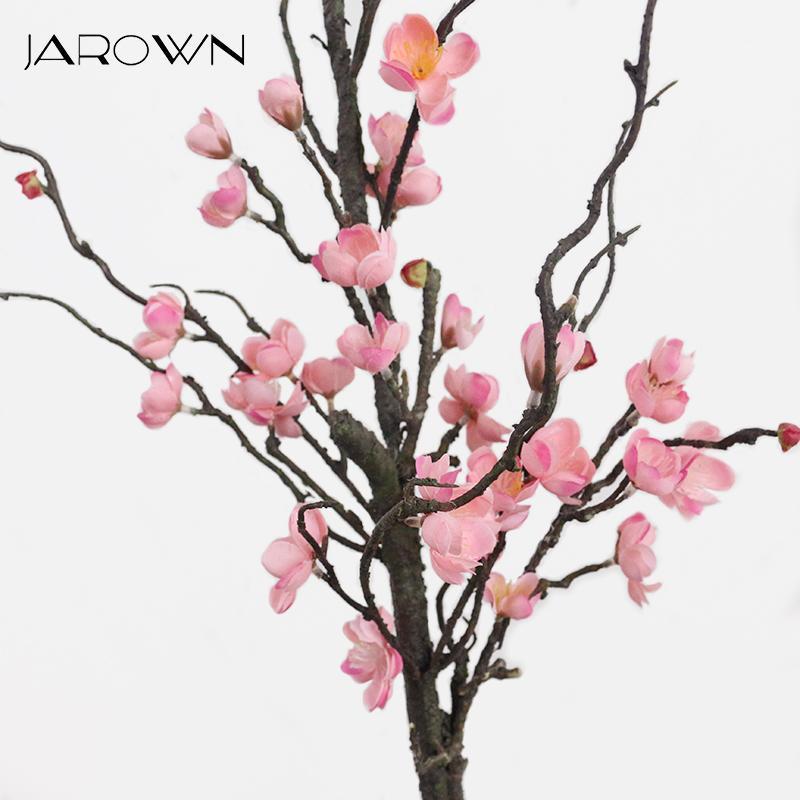 

JAROWN Simulation Plum Blossom Fake Flower Home Decoration Artificial Silk Plum Flowers Arbitrary Modeling Floral Wedding Decor1, Pink