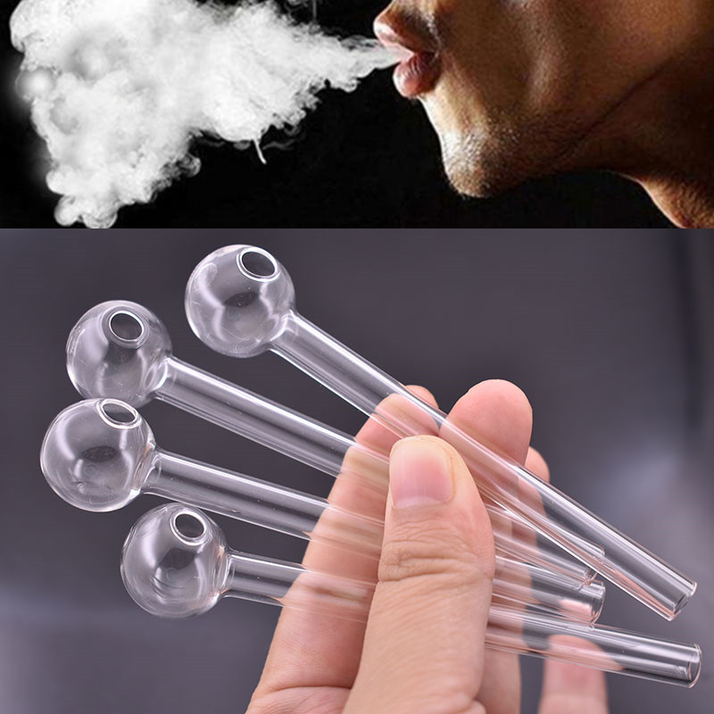 

wholesale price Clear Pyrex Glass Oil burner pipe transparent Glass Tube Oil Burning Pipe glass pipes water pipes