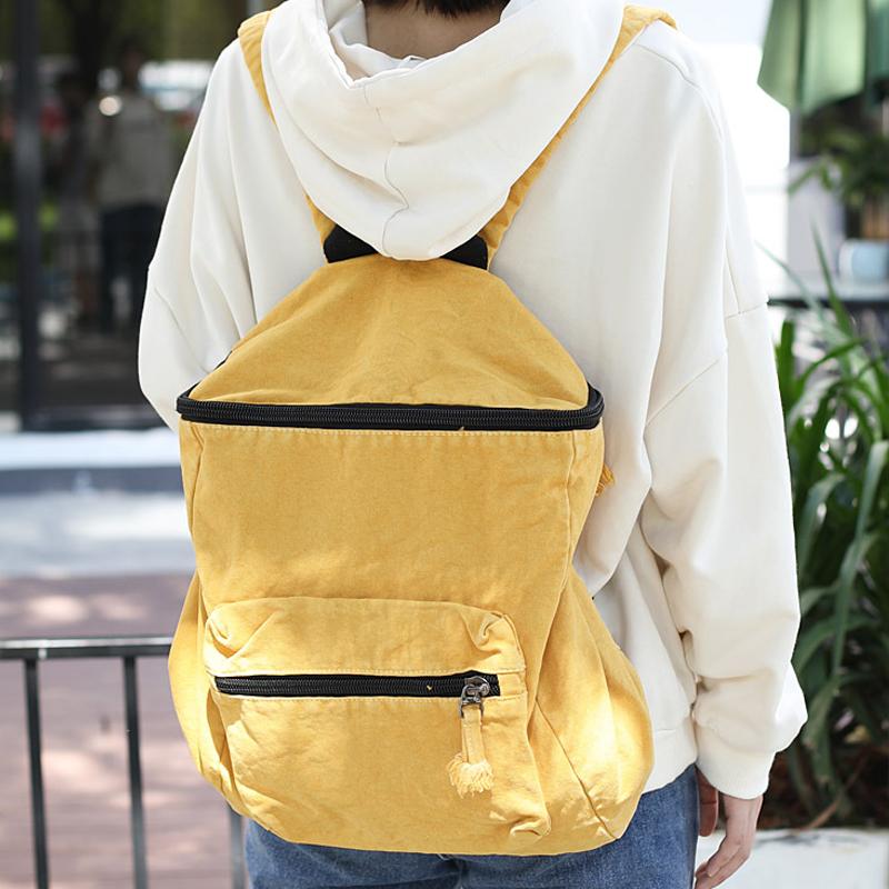 

Women Rucksack Casual Retro Bag Wild Harajuku Style Student Backpack, Blue