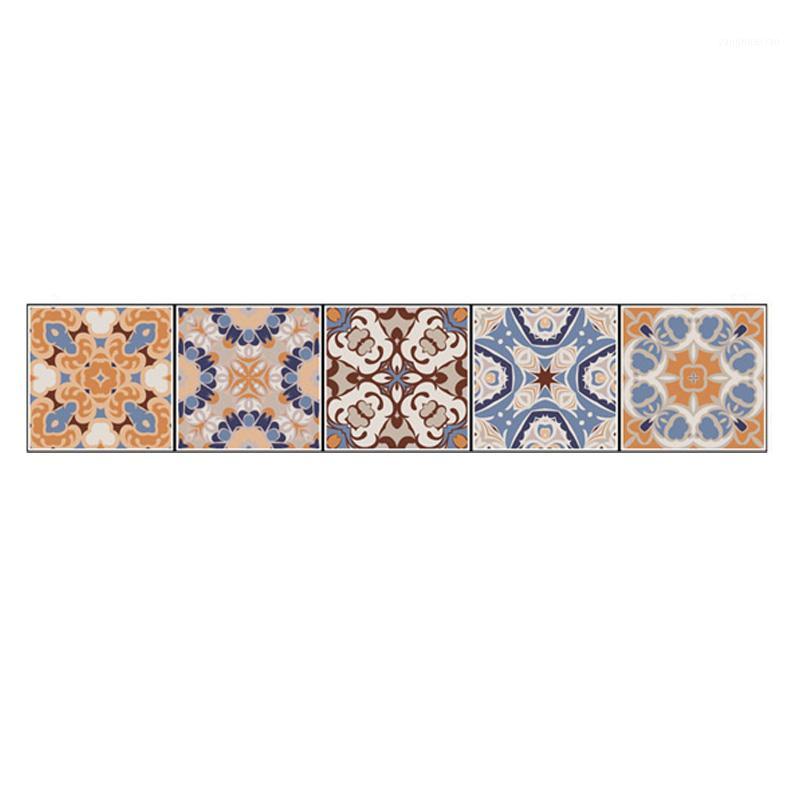 

Living Room Decor Wall Sticker Retro Art Tile Kitchen PVC Accessories Waterproof1
