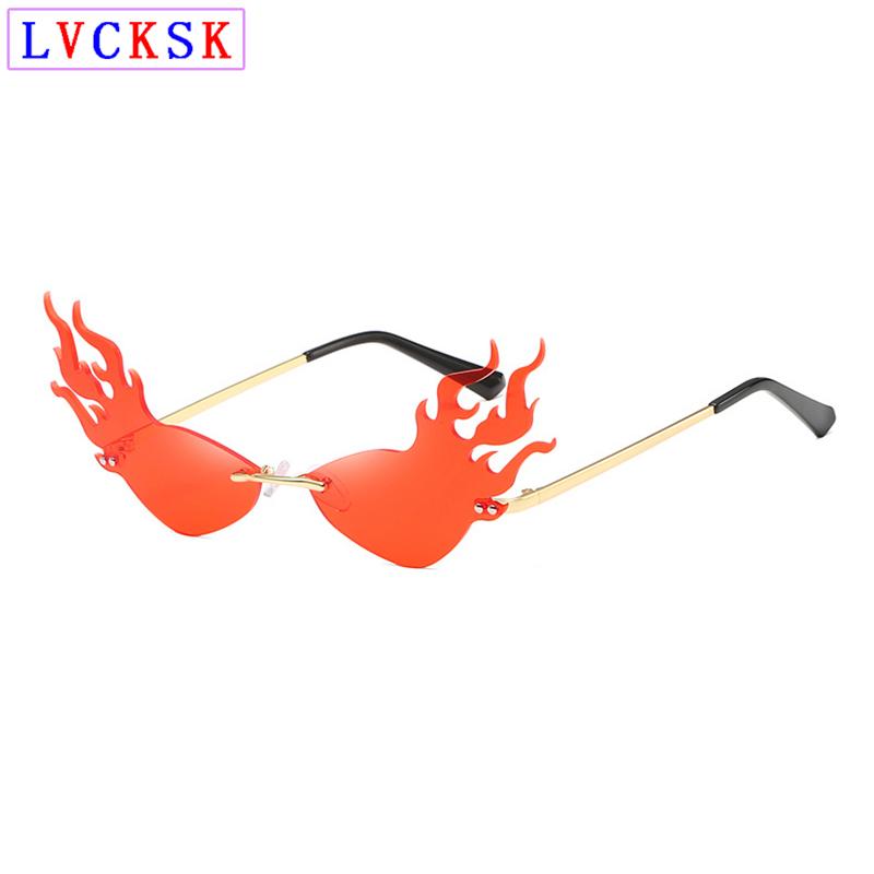 

Sunglasses Fashion Triangle Cat Eye Fire Women Oversize Frame Personal Style Cool Eyeglasses Streetwear Model Glasses UV400 N5
