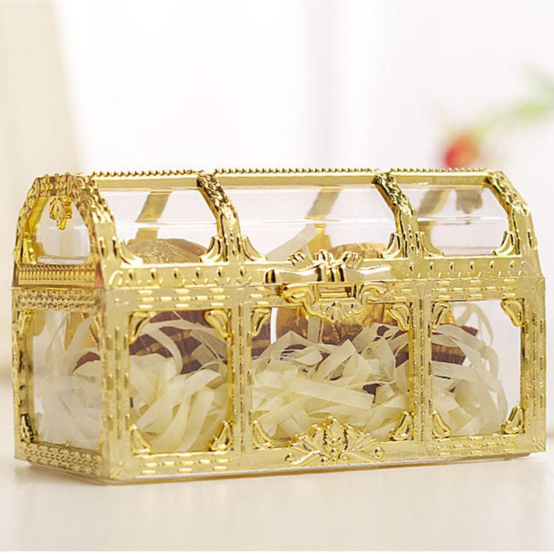 

12x Treasure Chest Candy Box Gift Storage Wedding Supplies Packing Boxes Favours