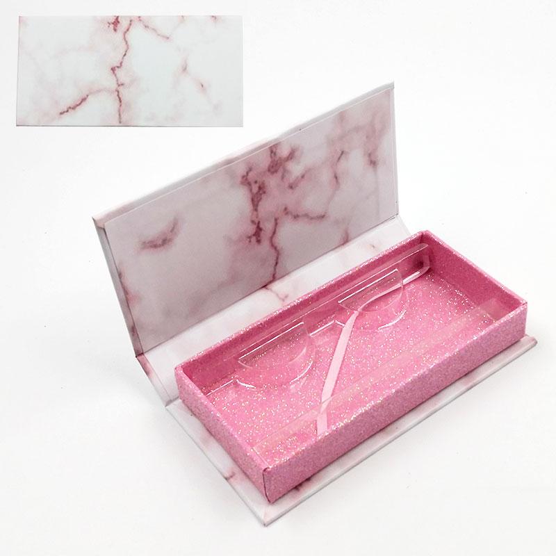 

Wholesale Lash Boxes Packaging Eyelash Box Package Custom Rectangle Powder inner box Marble Magnetic Eyelash Storage Case Vendor