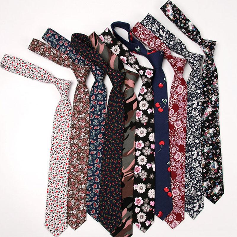 

Korea Print Slim Ties Men Women Fashion Vintage Flower Skinny Necktie Unisex Party Wedding Clothes Accessories Gravata 145*6CM1
