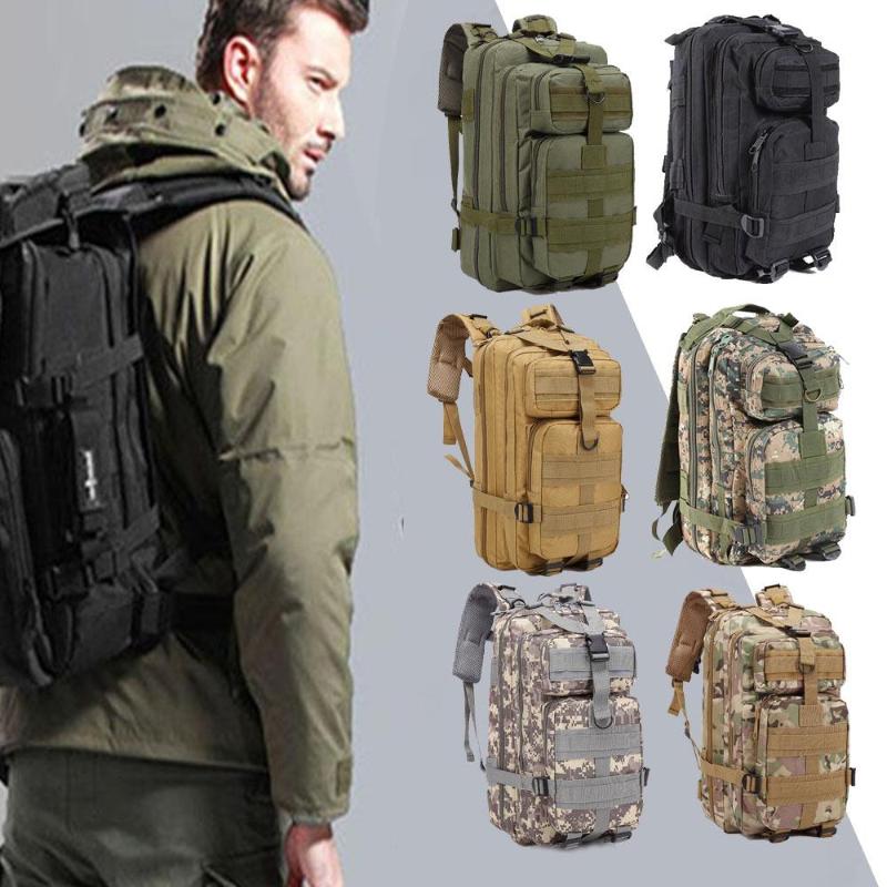 

Tactical Backpack Hiking Bag Hikings Rucksack Mountain Multi-Color Camping, Black