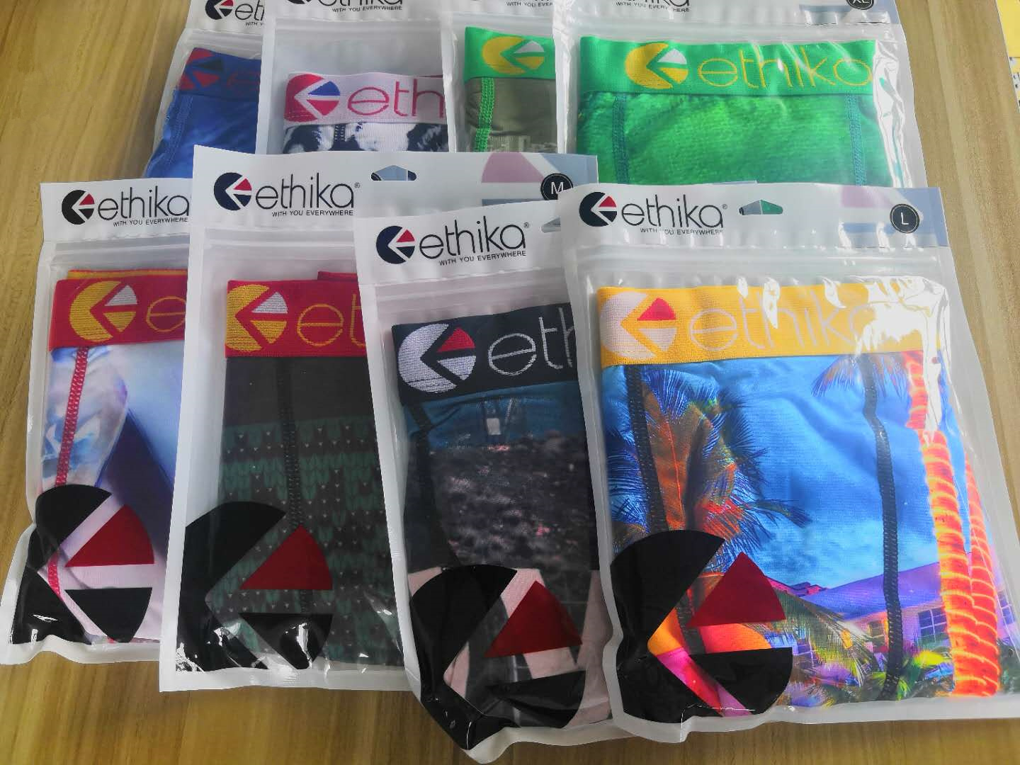 

Ethika Boxer Men Underwear Shorts For Man Fashion Sexy Underwear Casual Short Men Breathable Homme Boxershorts quick dry, Underwear(with bag)