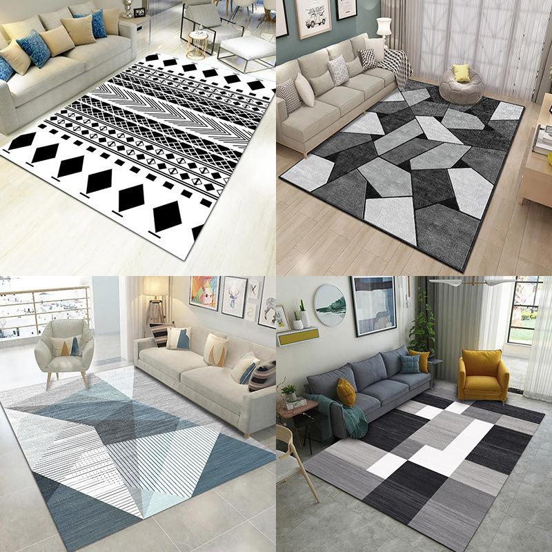 

Geometric Abstract Living Room Carpet Floor Mat Home Table Rug Bedroom Decor Home Decor