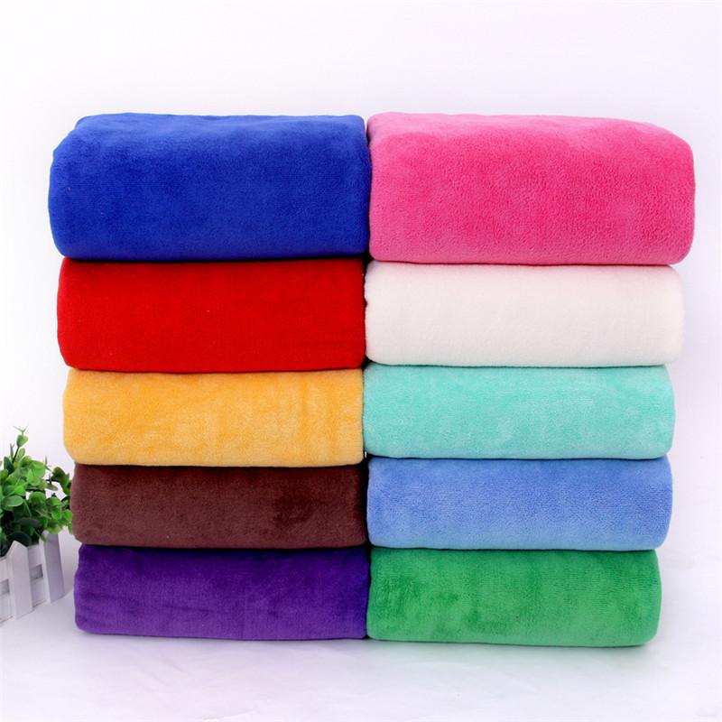 

17 Colors Microfiber Fabric Bath Towel 140*70CM 310g Beach Towel Supersoft Plain Gym Fast Drying Cloth Towels Bathroom For Adult, Black