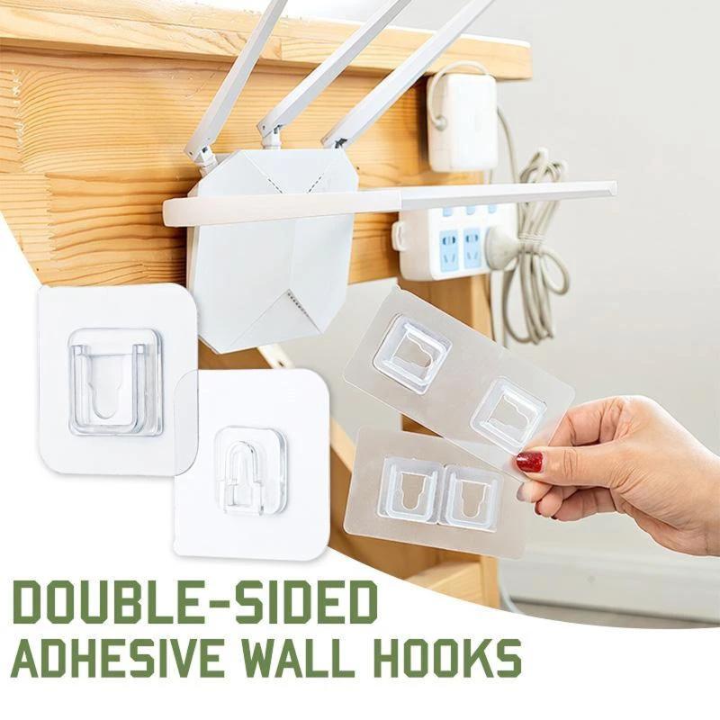 

Double-Sided Adhesive Wall Hooks Hanger Strong Transparent Hooks Suction Cup Sucker Wall Storage Holder For Kitchen Bathroo #42