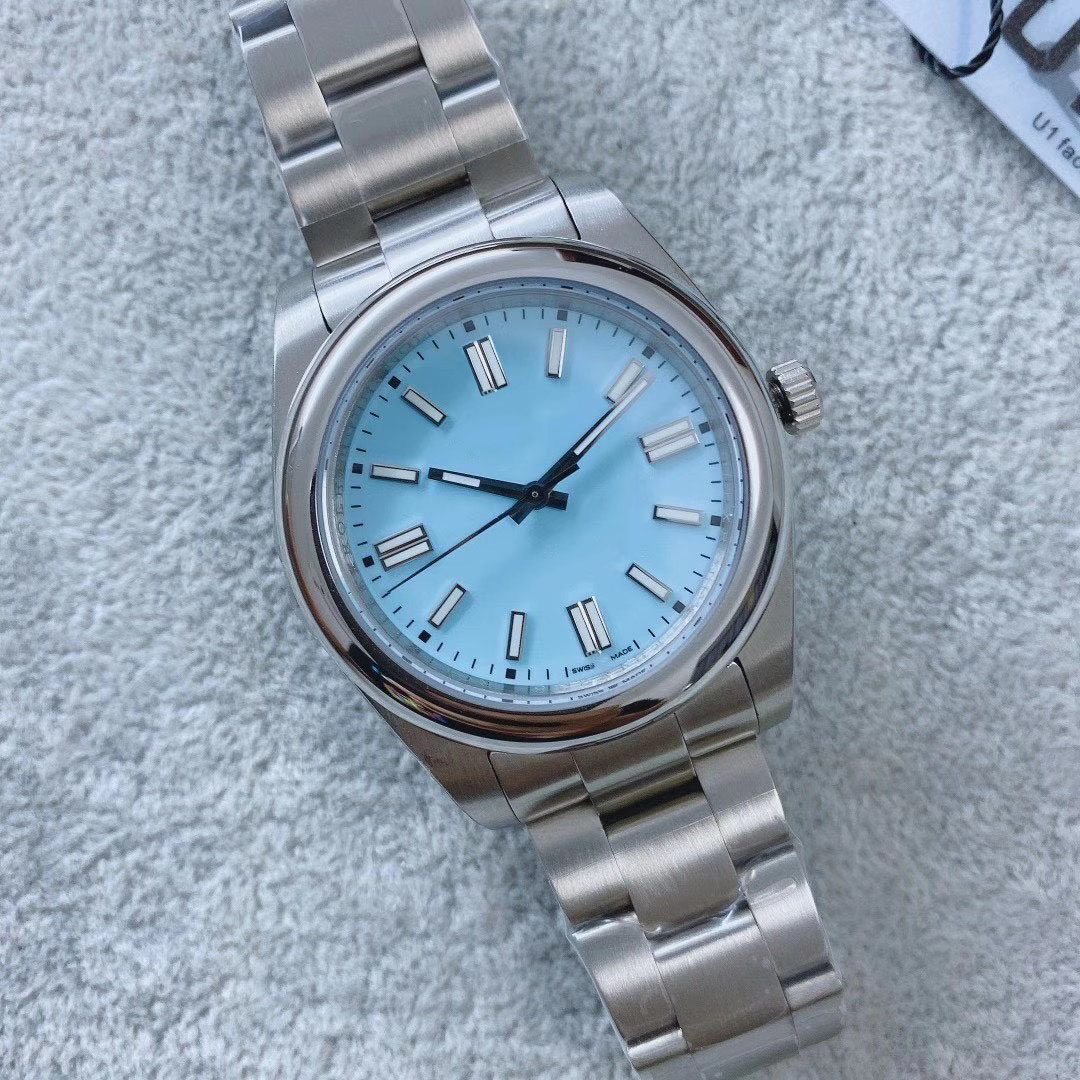 

U1 Factory Mens Watch Automatic Mechanical Sapphire Glass Solid Stainless 41mm Fashion Yellow Dial Men Watches Male Wristwatches