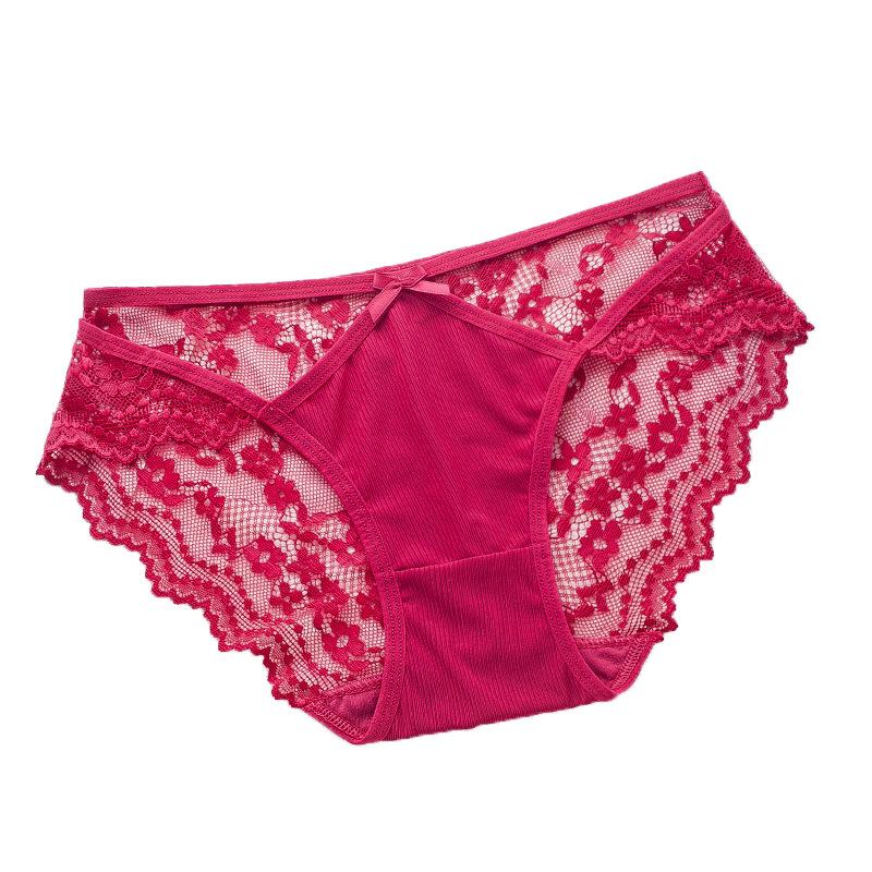 

Linbaiway Lace Underwear Panties Women Seamless Hollow Breathable Women's Panties Cotton Crotch Female Underwear Underpants, 11