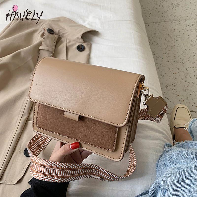 

HISUELY New Fashion Panelled Flap Women Shoulder Bag Autumn French Vintage Niche Style Joker Frosted Gentle Color Small Girl Bag, Black