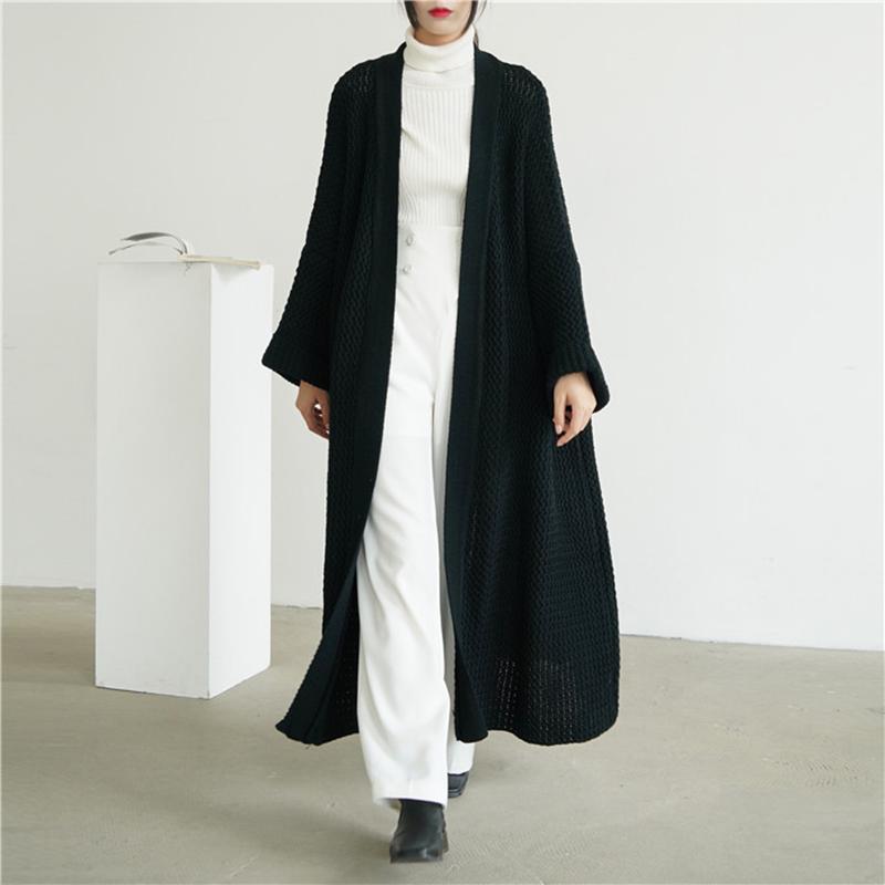 

Oversize Long Sweaters Women's Autumn Winter Elegant Cardigans Vintage loose Coarse Knit Cardigans Open Front Sweaters Red swete, Beige