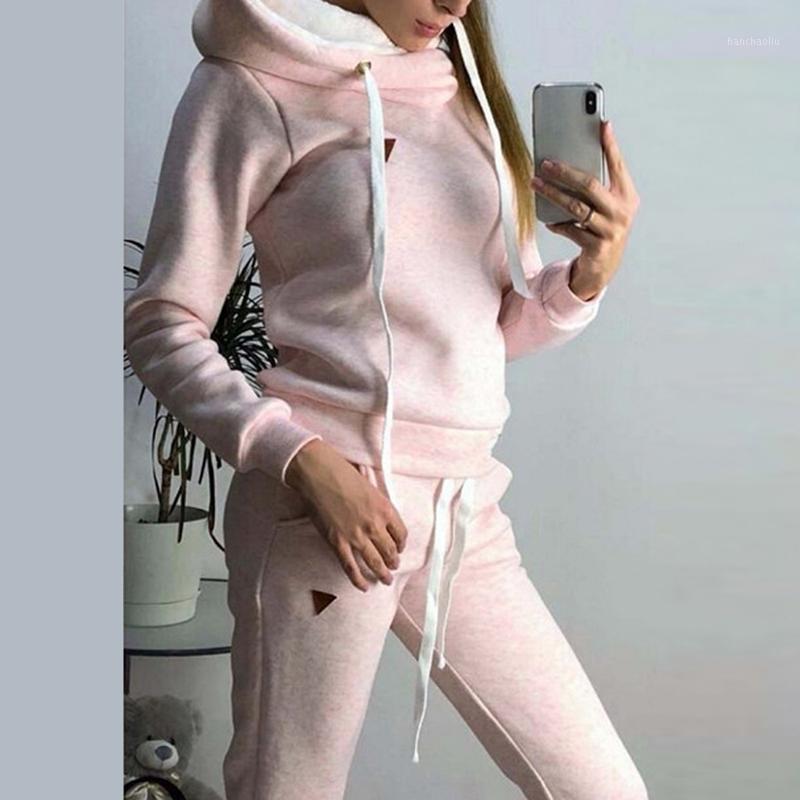 

2020 New Autumn Winter Women Tracksuit Female Two Piece Sets Long Sleeve Pullover Jackets And Pants Warm Outfits Suits1, Color 9