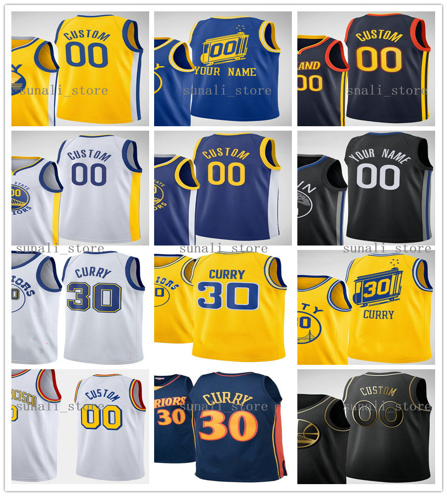 

2021 Printed Klay 11 Thompson Andrew 22 Wiggins Draymond 23 Green Kevon 5 Looney 3 Poole Alen Smailagic Damion Lee Eric 7 Paschall Jerseys, Men yellow