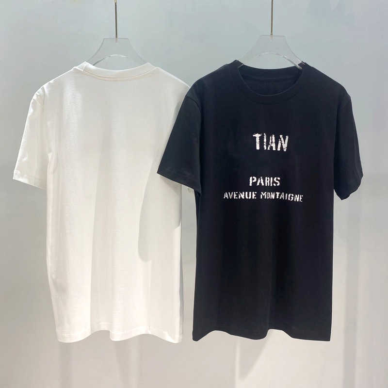 

Casual Men Women T Shirt for Summer New Arrival Mens Womens Breathable Tshirts Fashion Streetwear Tees Clothing 2 Colors, Black